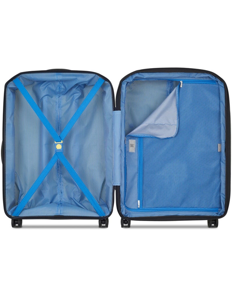 DELSEY Paris Anvers 65 Cm Medium Expandable 4-Double-Wheeled Cabin Suitcase Trolley - Teal Blue - Image 3